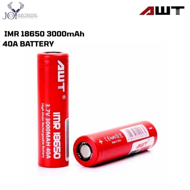 AWT IMR 18650 3000mAh 40A BATTERY