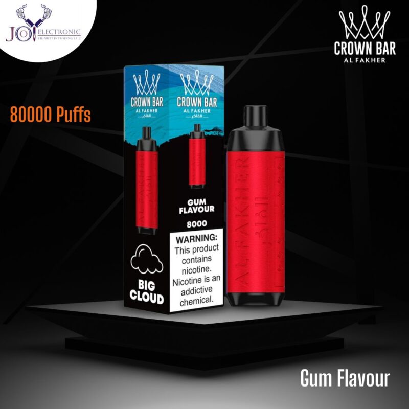 Al Fakher Crown Bar Gum Flavour 8000 Puffs
