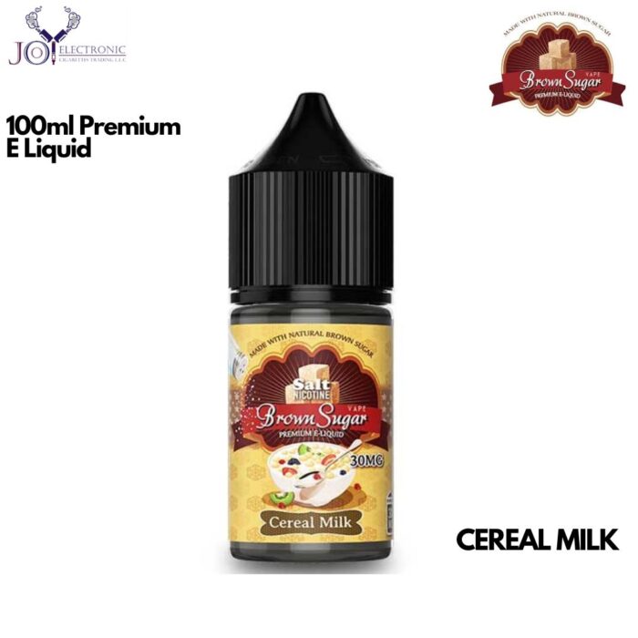 Brown Sugar Cereal Milk 100ml Premium E Liquid 3mg