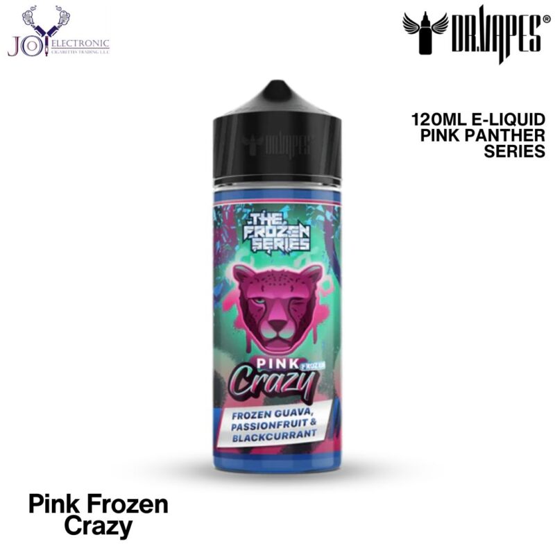 Dr Vape Pink Frozen Crazy 120ml E-Liquid pink panther series