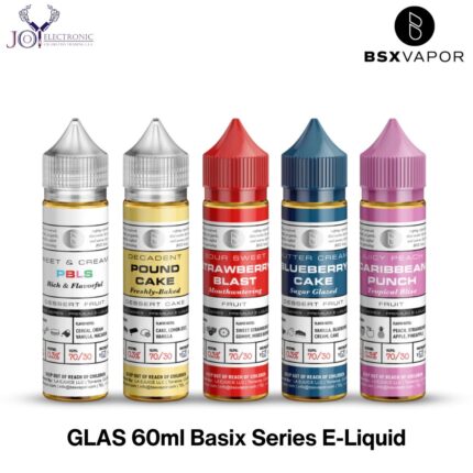 GLAS 60ml Basix Series 3mg & 6mg E-Liquid