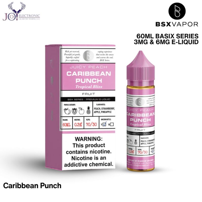 Glas Caribbean Punch 60ml Basix Series 3mg & 6mg E-Liquid