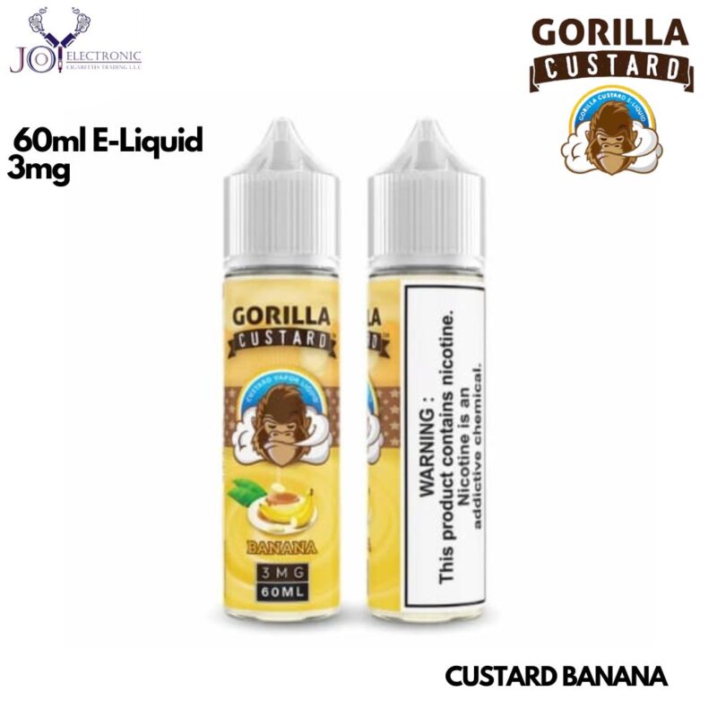 Gorilla CUSTARD BANANA 60ml E-Liquid 3mg