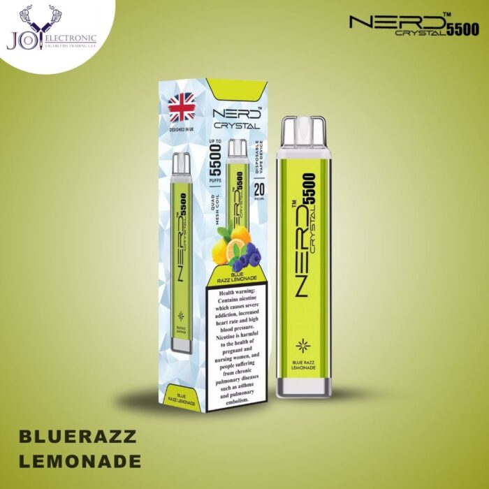 Nerd Crystal BLUERAZZ LEMONADE 5500 Puffs