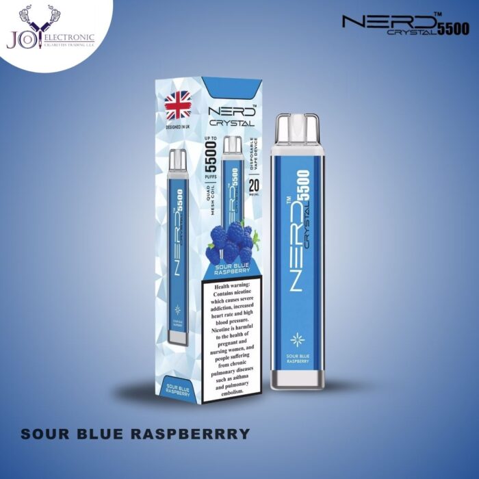 Nerd Crystal SOUR BLUE RASPBERRRY 5500 Puffs