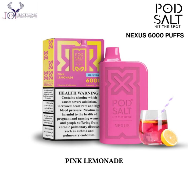 POD SALT NEXUS PINK LEMONADE 6000 Puffs