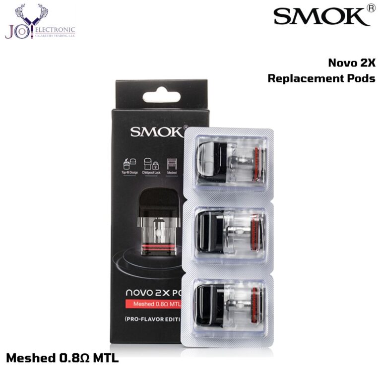Smok Novo 2X Replacement Pods Meshed 0.8Ω MTL