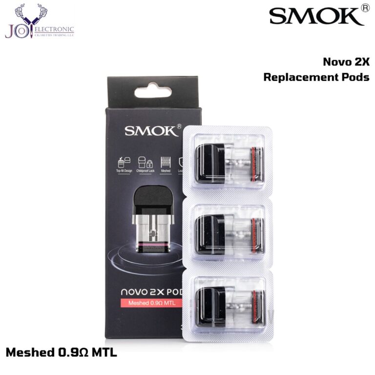 Smok Novo 2X Replacement Pods Meshed 0.9Ω MTL