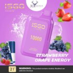 ISGO BAR Strawberry Grape Energy 10000 Puffs