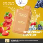 ISGO BAR Strawberry Grape Ice 10000 Puffs