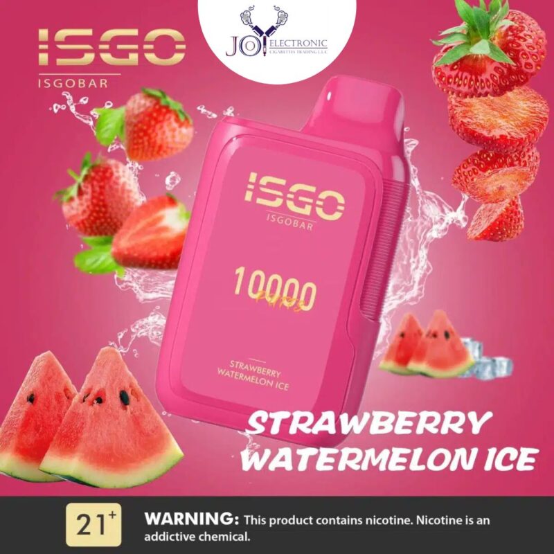 ISGO BAR Strawberry Watermelon Ice 10000 Puffs