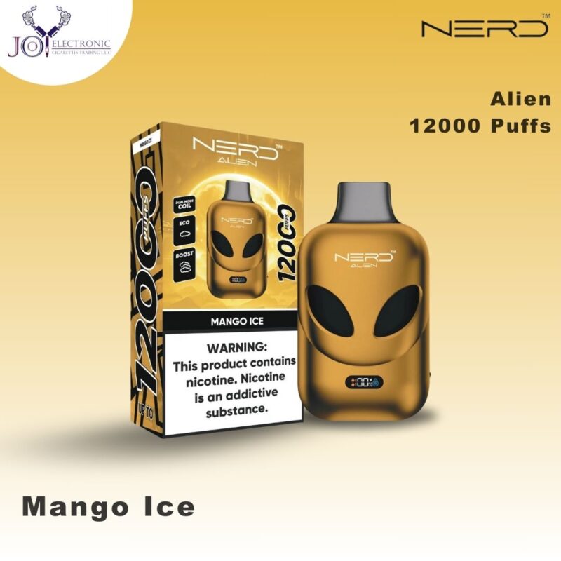 NERD Alien Mango Ice 12000 Puffs