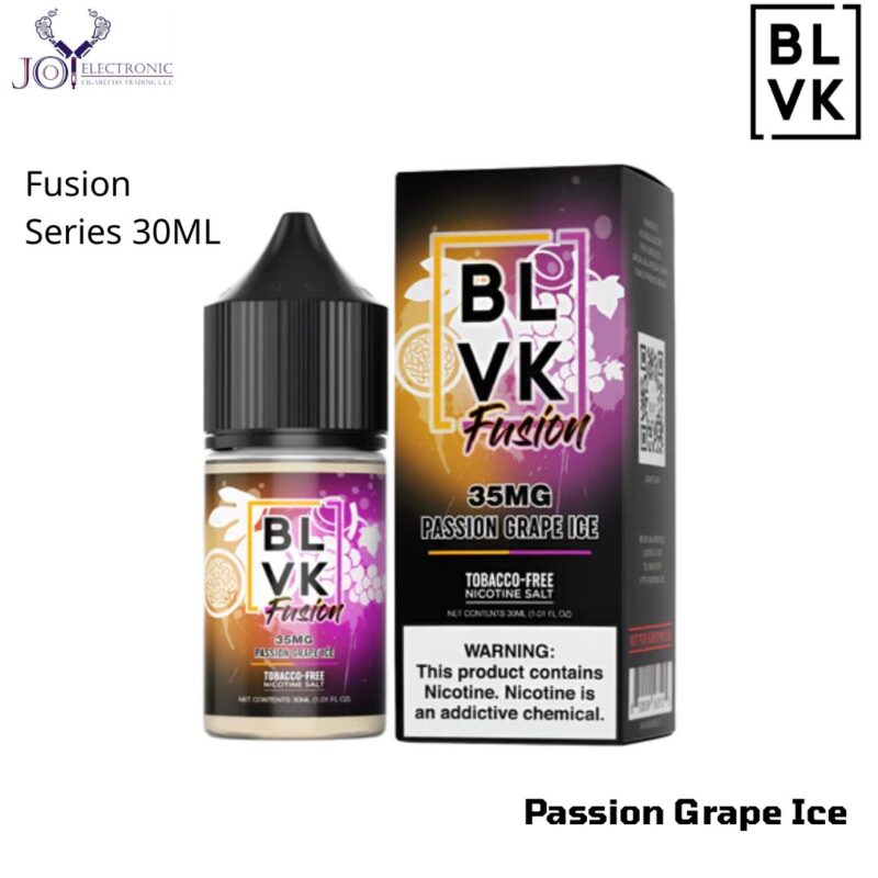BLVK Fusion Series Passion Grape Ice 30ML Saltnic E- Liquid