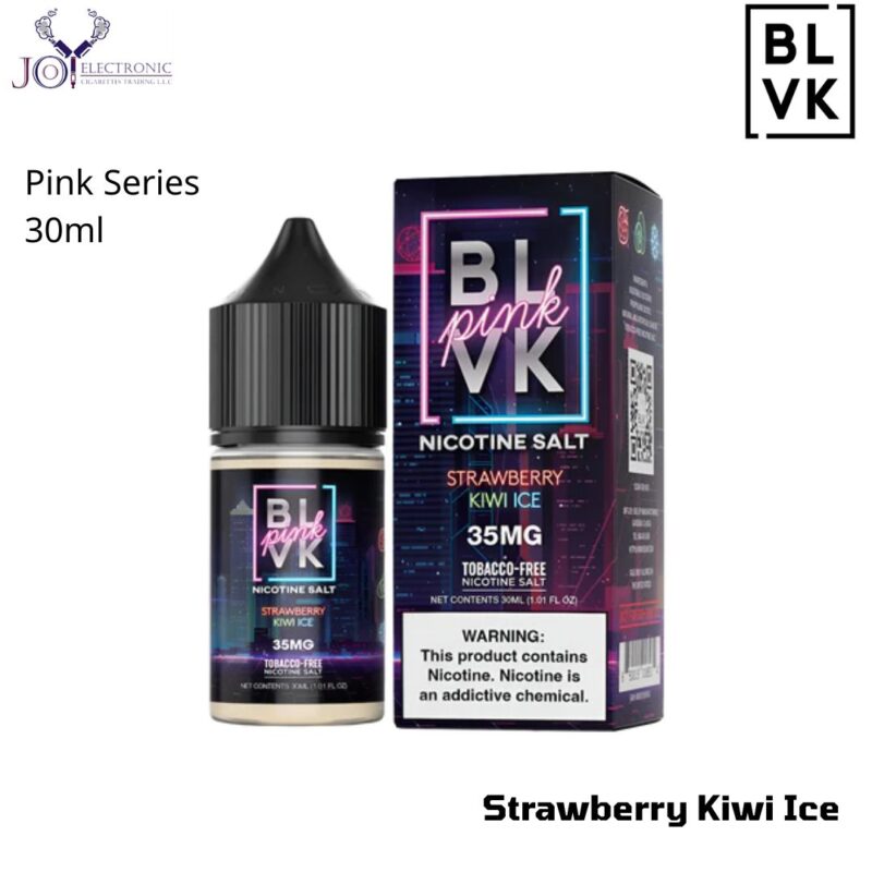 Blvk Pink Series Strawberry Kiwi Ice 30ml Saltnic E- Liquid