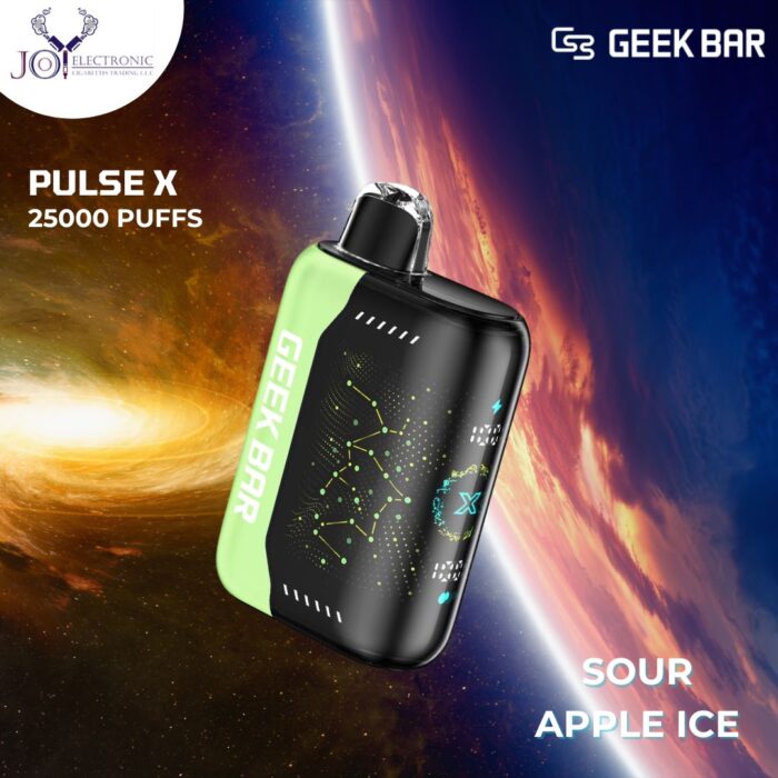 Geek Bar Pulse X sour apple ice 25000 Puffs