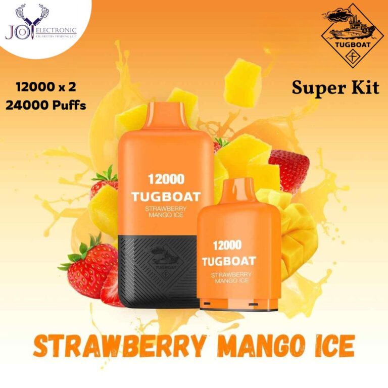 Tugboat Super Kit Strawberry Mango Ice 24000 Puffs