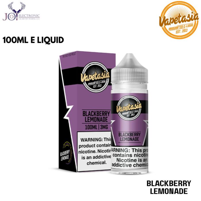 VAPETASIA Blackberry Lemonade 100ML E LIQUID