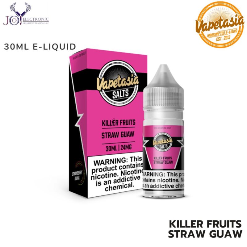 VAPETASIA Killer Fruits Straw Guaw SALTNIC 30ML E LIQUID