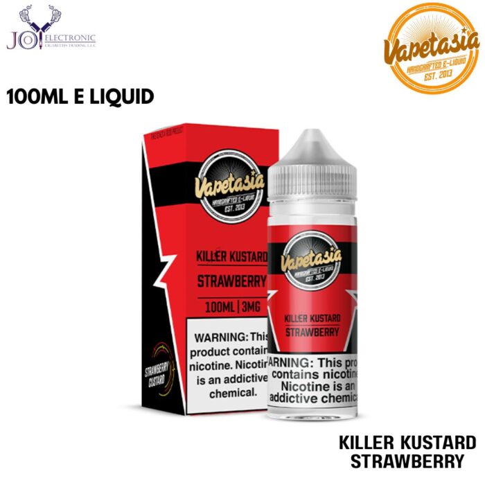 VAPETASIA Killer Kustard Strawberry 100ML E LIQUID