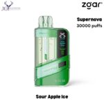 ZGAR Supernova Sour Apple Ice 30000 Puffs