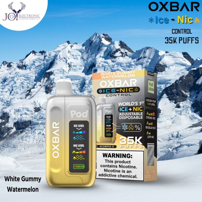 Oxbar Ice Nic Control White Gummy Watermelon 35000 Puffs