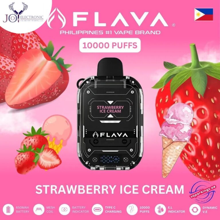 Flava Nimmbox Strawberry Ice Cream 10000 Puffs