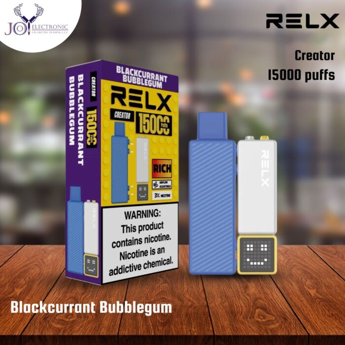 Relx Creator Starter Kit Blackcurrant Bubblegum 15000 Puffs