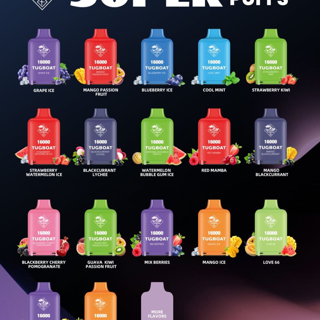 Tugboat Super 16000 Pod Cartridges Disposable Vape In UAE