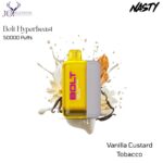 Nasty Bolt Hyperbeast Vanilla Custard Tobacco 50000 Puffs