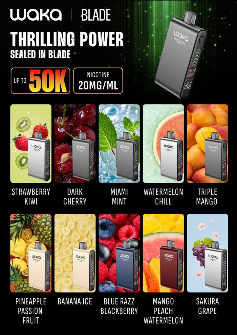 Waka Blade 2% 50000 puffs Disposable Vape in Dubai
